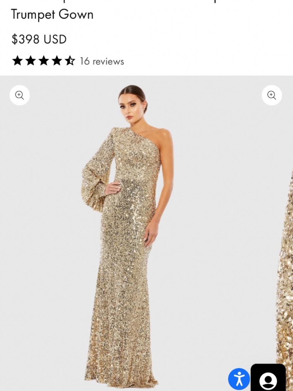 Mac Dugal Gold gown